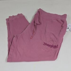 Disney Disneyland Joggers Sweatpants Brand, New Pink Tags